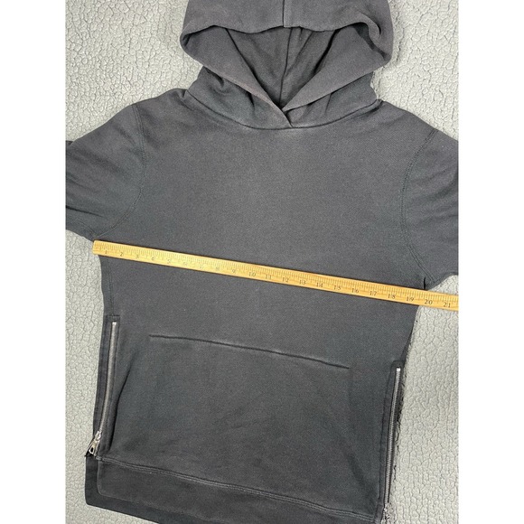 John Elliot Co Villain Side Zip Black Pullover Hoodie size 2 Made USA - Picture 9 of 11